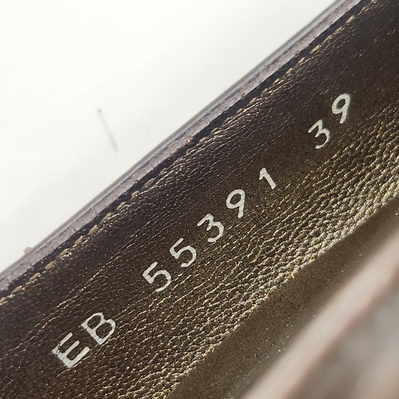 Stuart Weitzman Womens Size 39 Leather Brown Pumps Penny Loafer Career Vintage - Picture 9 of 12